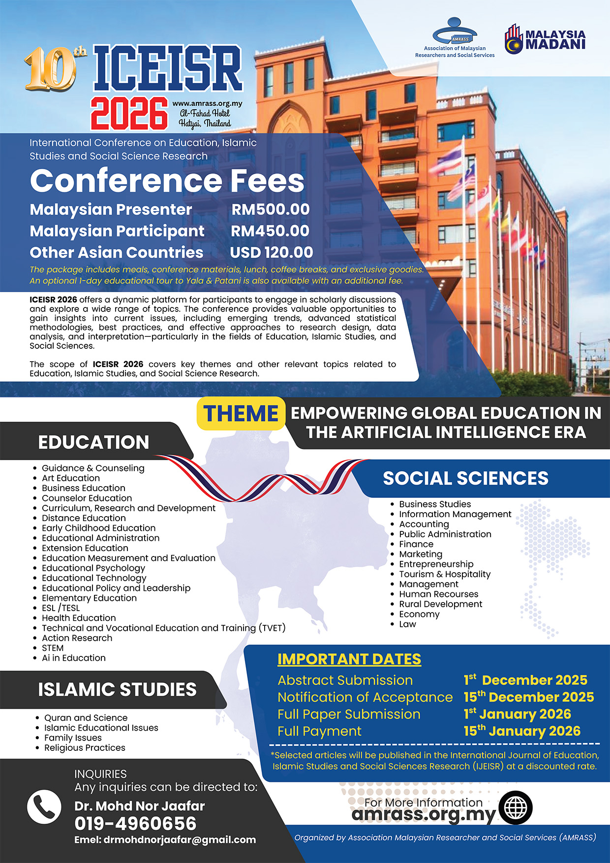 Imej Informasi ICEISR 2026 Bahagian 2